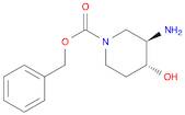 1-Piperidinecarboxylic acid, 3-amino-4-hydroxy-, phenylmethyl ester, (3R,4R)-