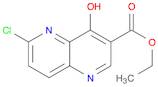 1,5-Naphthyridine-3-carboxylic acid, 6-chloro-4-hydroxy-, ethyl ester