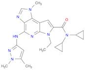 Imidazo[4,5-d]pyrrolo[2,3-b]pyridine-7-carboxamide, N,N-dicyclopropyl-4-[(1,5-dimethyl-1H-pyrazol-3-yl)amino]-6-ethyl-1,6-dihydro-1-methyl-