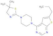 Thieno[2,3-d]pyrimidine, 4-[4-(4,5-dihydro-5,5-dimethyl-2-thiazolyl)-1-piperazinyl]-6-propyl-