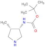 Carbamic acid, [(3S,4S)-4-methyl-3-pyrrolidinyl]-, 1,1-dimethylethyl ester (9CI)