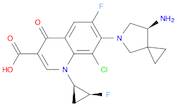 3-Quinolinecarboxylic acid, 7-[(7S)-7-amino-5-azaspiro[2.4]hept-5-yl]-8-chloro-6-fluoro-1-[(1R,2S)-2-fluorocyclopropyl]-1,4-dihydro-4-oxo-