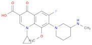 3-Quinolinecarboxylic acid, 1-cyclopropyl-6-fluoro-1,4-dihydro-8-methoxy-7-[3-(methylamino)-1-piperidinyl]-4-oxo-
