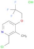 Pyridine, 2-(chloromethyl)-3-methyl-4-(2,2,2-trifluoroethoxy)-, hydrochloride (1:1)
