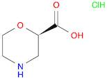 2-Morpholinecarboxylic acid, hydrochloride (1:1), (2R)-