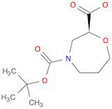 1,4-Oxazepine-2,4(5H)-dicarboxylic acid, tetrahydro-, 4-(1,1-dimethylethyl) ester, (2S)-