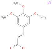 2-Propenoic acid, 3-(3,4,5-trimethoxyphenyl)-, sodium salt (1:1)