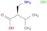 Butanoic acid, 2-(aminomethyl)-3-methyl-, hydrochloride (1:1), (2R)-