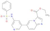 Imidazo[1,2-a]pyridine-3-carboxylic acid, 6-[5-[(phenylsulfonyl)amino]-3-pyridinyl]-, ethyl ester