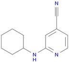 4-Pyridinecarbonitrile, 2-(cyclohexylamino)-