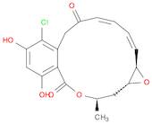 6H-Oxireno[e][2]benzoxacyclotetradecin-6,12(7H)-dione, 8-chloro-1a,14,15,15a-tetrahydro-9,11-dihydroxy-14-methyl-, (1aR,2Z,4E,14R,15aR)-