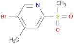 Pyridine, 5-bromo-4-methyl-2-(methylsulfonyl)-