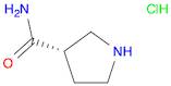 3-Pyrrolidinecarboxamide, hydrochloride (1:1), (3S)-