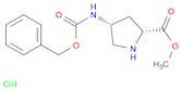 D-Proline, 4-[[(phenylmethoxy)carbonyl]amino]-, methyl ester, hydrochloride (1:1), (4R)-