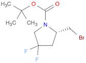 1-Pyrrolidinecarboxylic acid, 2-(bromomethyl)-4,4-difluoro-, 1,1-dimethylethyl ester, (2S)-
