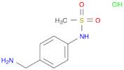 Methanesulfonamide, N-[4-(aminomethyl)phenyl]-, hydrochloride (1:1)