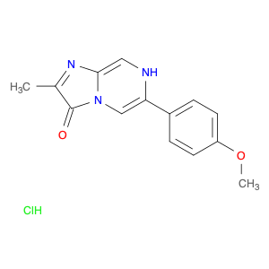 Imidazo[1,2-a]pyrazin-3(7H)-one, 6-(4-methoxyphenyl)-2-methyl-, hydrochloride (1:1)