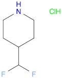 Piperidine, 4-(difluoromethyl)-, hydrochloride (1:1)