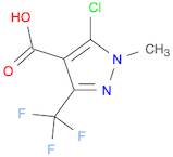 1H-Pyrazole-4-carboxylic acid, 5-chloro-1-methyl-3-(trifluoromethyl)-
