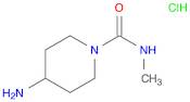 1-Piperidinecarboxamide, 4-amino-N-methyl-, hydrochloride (1:1)