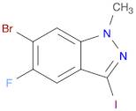 1H-Indazole, 6-bromo-5-fluoro-3-iodo-1-methyl-