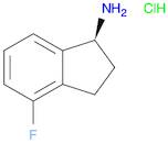 1H-Inden-1-amine, 4-fluoro-2,3-dihydro-, hydrochloride (1:1), (1S)-