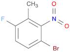 Benzene, 1-bromo-4-fluoro-3-methyl-2-nitro-