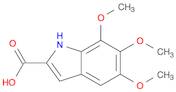 1H-Indole-2-carboxylic acid, 5,6,7-trimethoxy-