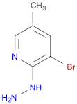 Pyridine, 3-bromo-2-hydrazinyl-5-methyl-