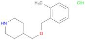 Piperidine, 4-[[(2-methylphenyl)methoxy]methyl]-, hydrochloride (1:1)