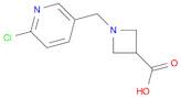 3-Azetidinecarboxylic acid, 1-[(6-chloro-3-pyridinyl)methyl]-