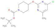 1-Piperidinecarboxylic acid, 4-[(4-chloro-6-methyl-2-pyrimidinyl)oxy]-, 1,1-dimethylethyl ester