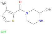 Methanone, (3-methyl-1-piperazinyl)(3-methyl-2-thienyl)-, hydrochloride (1:1)