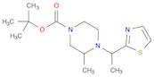 1-Piperazinecarboxylic acid, 3-methyl-4-[1-(2-thiazolyl)ethyl]-, 1,1-dimethylethyl ester