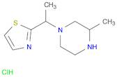 Piperazine, 3-methyl-1-[1-(2-thiazolyl)ethyl]-, hydrochloride (1:1)