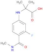 Alanine, N-[3-fluoro-4-[(methylamino)carbonyl]phenyl]-2-methyl-
