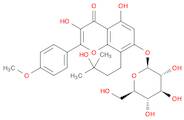 4H-1-Benzopyran-4-one, 7-(β-D-glucopyranosyloxy)-3,5-dihydroxy-8-(3-hydroxy-3-methylbutyl)-2-(4-methoxyphenyl)-