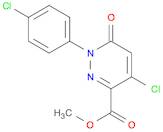 3-Pyridazinecarboxylic acid, 4-chloro-1-(4-chlorophenyl)-1,6-dihydro-6-oxo-, methyl ester