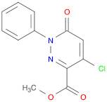 3-Pyridazinecarboxylic acid, 4-chloro-1,6-dihydro-6-oxo-1-phenyl-, methyl ester