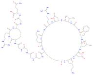 L-Glutamine, 5-oxo-L-prolyl-L-phenylalanyl-L-threonyl-L-α-aspartyl-L-valyl-L-α-aspartyl-L-cysteinyl-L-seryl-L-valyl-L-seryl-L-lysyl-L-α-glutamyl-L-cysteinyl-L-tryptophyl-L-seryl-L-valyl-L-cysteinyl-L-lysyl-L-α-aspartyl-L-leucyl-L-phenylalanylglycyl-L-valyl-L-α-aspartyl-L-arginylglycyl-L-lysyl-L-cysteinyl-L-methionylglycyl-L-lysyl-L-lysyl-L-cysteinyl-L-arginyl-L-cysteinyl-L-tyrosyl-, cyclic (7→28),(13→33),(17→35)-tris(disulfide)