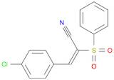 2-Propenenitrile, 3-(4-chlorophenyl)-2-(phenylsulfonyl)-, (2E)-