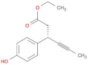 Benzenepropanoic acid, 4-hydroxy-β-1-propyn-1-yl-, ethyl ester, (βS)-