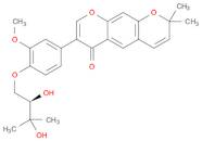 2H,6H-Benzo[1,2-b:5,4-b']dipyran-6-one, 7-[4-[(2R)-2,3-dihydroxy-3-methylbutoxy]-3-methoxyphenyl]-2,2-dimethyl-