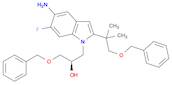 1H-Indole-1-ethanol, 5-amino-2-[1,1-dimethyl-2-(phenylmethoxy)ethyl]-6-fluoro-α-[(phenylmethoxy)me…