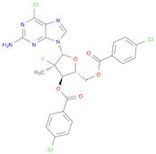 9H-Purin-2-amine, 9-[(2R)-3,5-bis-O-(4-chlorobenzoyl)-2-deoxy-2-fluoro-2-methyl-β-D-erythro-pentofuranosyl]-6-chloro-