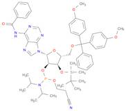 Adenosine, N-benzoyl-5'-O-[bis(4-methoxyphenyl)phenylmethyl]-3'-O-[(1,1-dimethylethyl)dimethylsily…