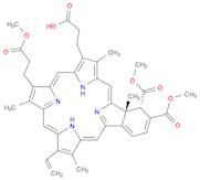 24H,26H-Benzo[b]porphine-9,13-dipropanoic acid, 18-ethenyl-4,4a-dihydro-3,4-bis(methoxycarbonyl)-4a,8,14,19-tetramethyl-, monomethyl ester, (4R,4aS)-rel-