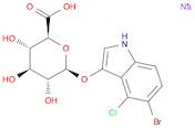 β-D-Glucopyranosiduronic acid, 5-bromo-4-chloro-1H-indol-3-yl, sodium salt (1:1)