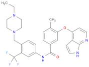 Benzamide, N-[4-[(4-ethyl-1-piperazinyl)methyl]-3-(trifluoromethyl)phenyl]-4-methyl-3-(1H-pyrrolo[2,3-b]pyridin-4-yloxy)-