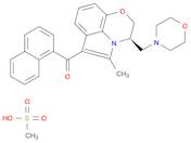 Methanone, [(3R)-2,3-dihydro-5-methyl-3-(4-morpholinylmethyl)pyrrolo[1,2,3-de]-1,4-benzoxazin-6-yl]-1-naphthalenyl-, methanesulfonate (1:1)